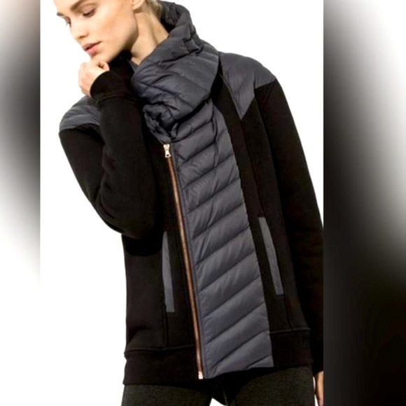 Kit And Ace Liberty French Terry Cashmere Blend/ Down Puffer Jacket Size 4 - Picture 1 of 6